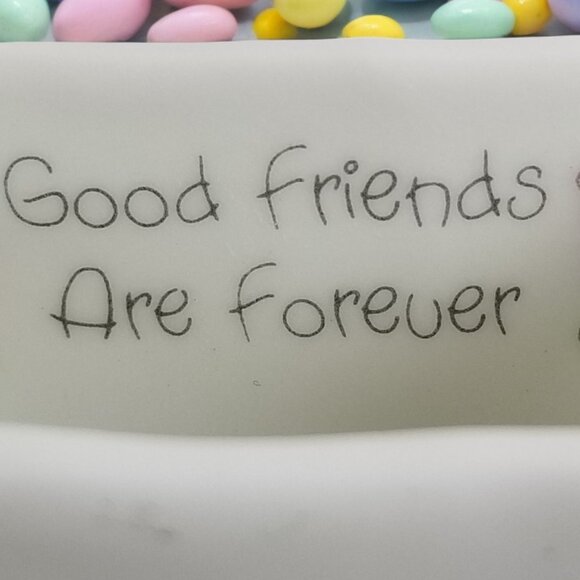 Precious Moments Porcelain Gift Bag VTG Figurine Good Friends Are Forever 1993 - Picture 14 of 14